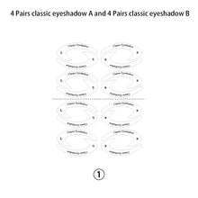 טען תמונה לצפייה בגלריה, איפור עיניים אייליינר מהיר צלליות סטנסיל מדבקות 1 PC / 4 יחידות עצלנים שימושיים תבניות צלליות כרטיס לצייר תבנית עיניים כלי יופי