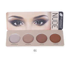 טען תמונה לצפייה בגלריה, פלטת צלליות מעושנת של פראר 4 צבעים אדמת כחול אפור סגול אפור פיגמנט עמיד למים לאורך זמן אבקת צלליות מט AM137