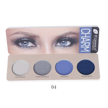 טען תמונה לצפייה בגלריה, פלטת צלליות מעושנת של פראר 4 צבעים אדמת כחול אפור סגול אפור פיגמנט עמיד למים לאורך זמן אבקת צלליות מט AM137