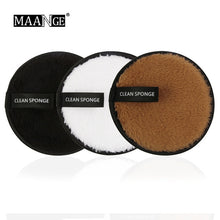 טען תמונה לצפייה בגלריה, 1/3 יחידות הסרת איפור ספוג רפרוף לשטוף ניקוי כותנה מתנפנף לשימוש חוזר ספוג רטוב פנים פאף כלים מנקים טבעיים חדשים