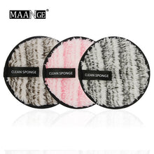 טען תמונה לצפייה בגלריה, 1/3 יחידות הסרת איפור ספוג רפרוף לשטוף ניקוי כותנה מתנפנף לשימוש חוזר ספוג רטוב פנים פאף כלים מנקים טבעיים חדשים